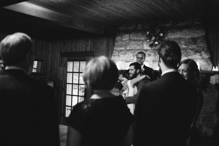 cottage wedding ceremony