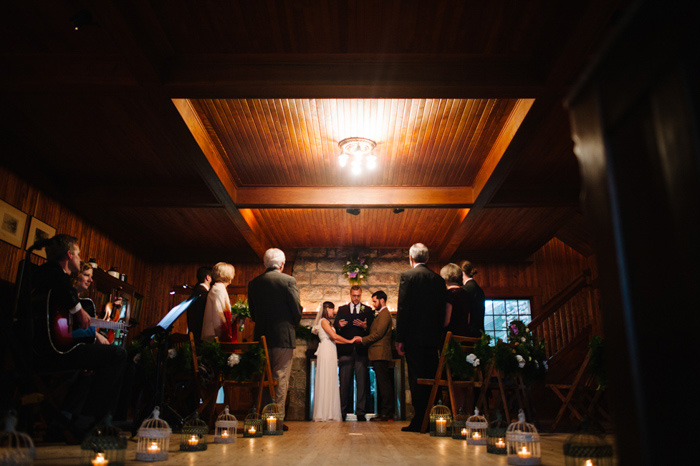 candlelit wedding ceremony