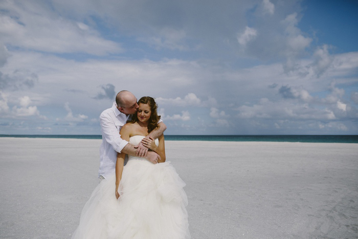 beach bridal portrait