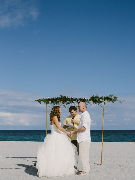wedding altar on the beach