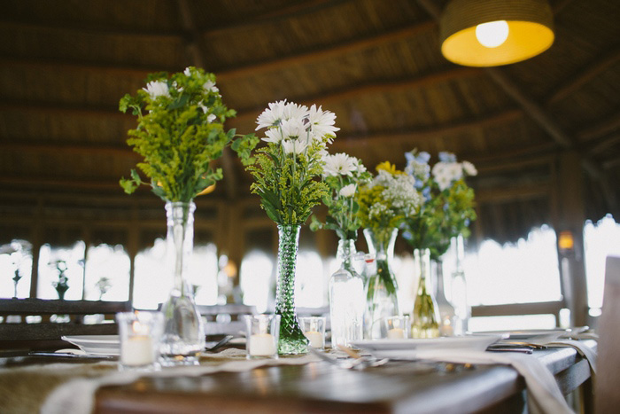 daisy wedding centerpieces