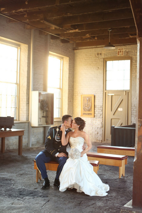 bride and groom portrait