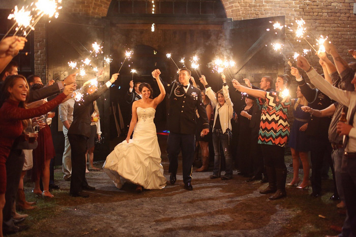 sparkler wedding send-off