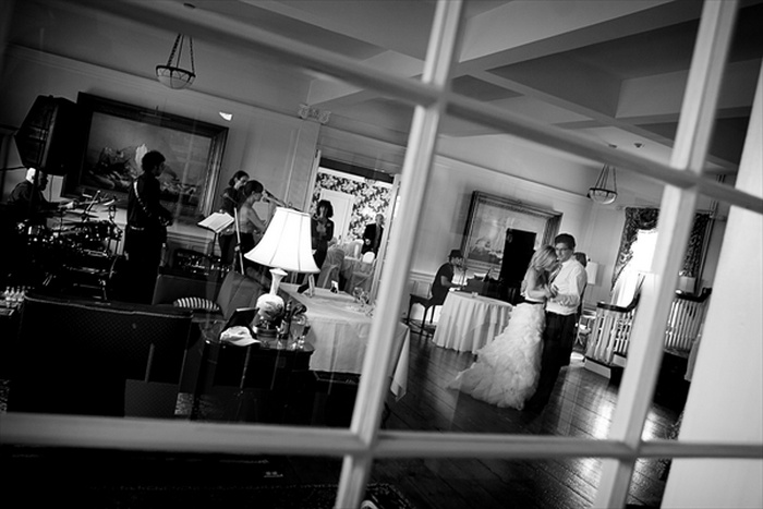 Bride and Groom at Emerson Inn by the Sea - Rockport Massachusetts