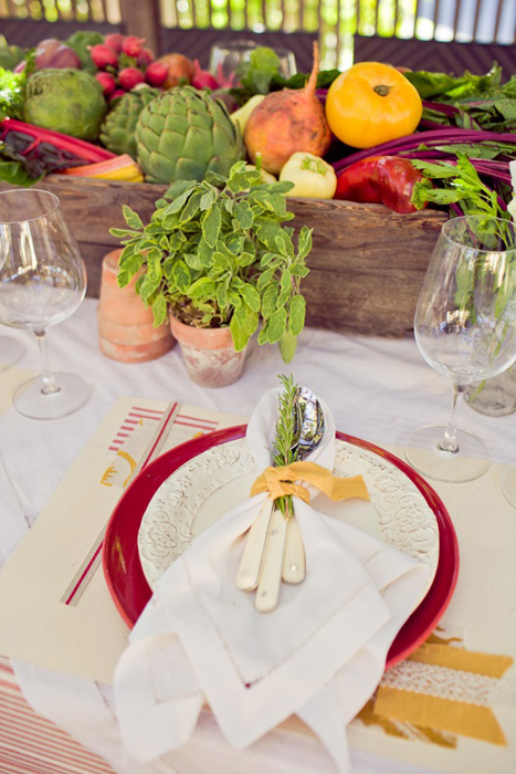 vegetable centerpiece