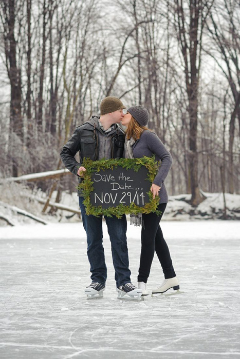 ice skating save the date