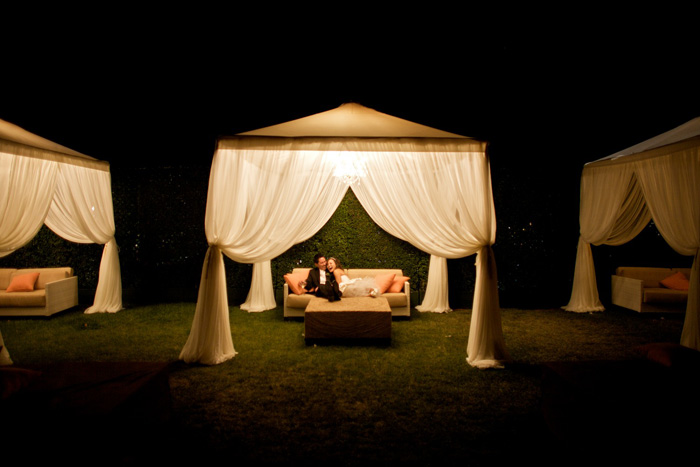 tented wedding lounge