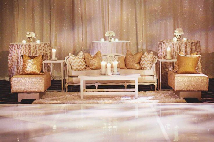 swanky wedding lounge