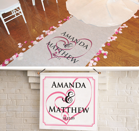 hearts aisle runner