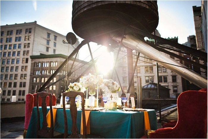 NYC rooftop wedding