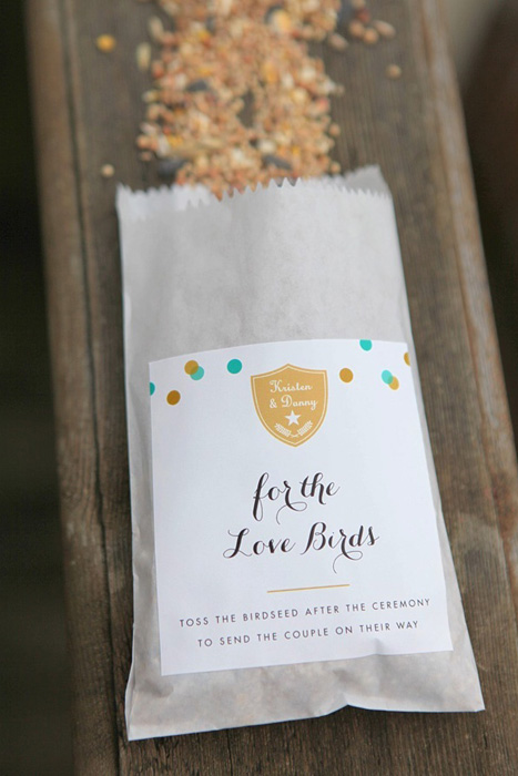 birdseed favors