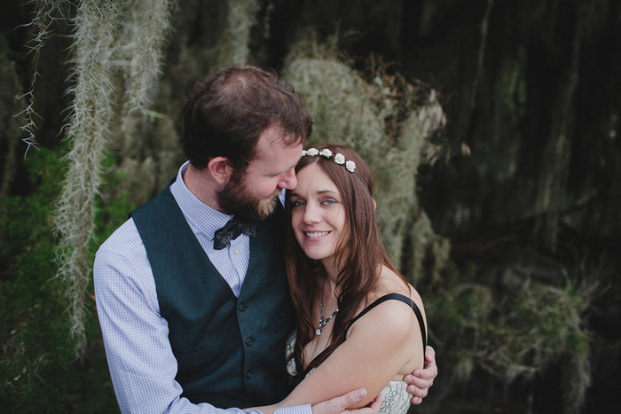 intimate wedding portrait