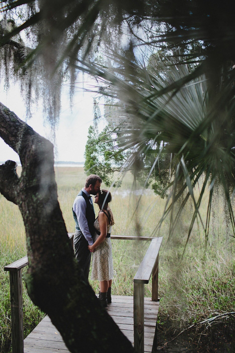 intimate wedding portrait