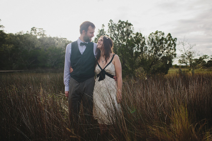 bride and groom portrait