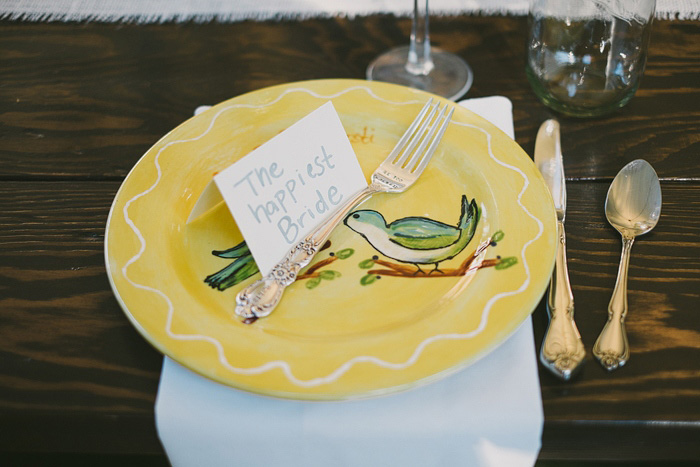 bride's place setting