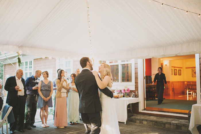 bride and groom first dance