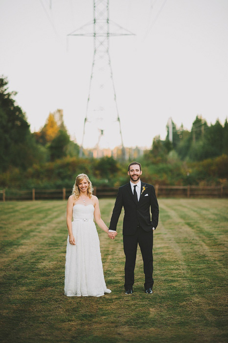 bride and groom portrait