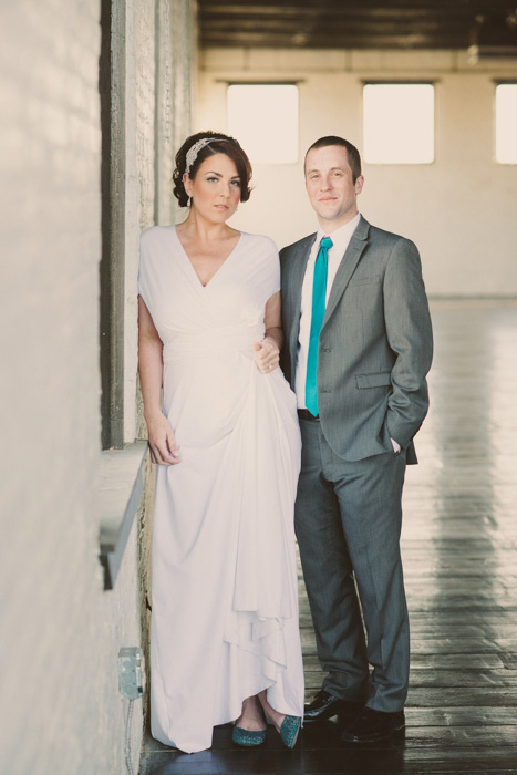 bride and groom portrait