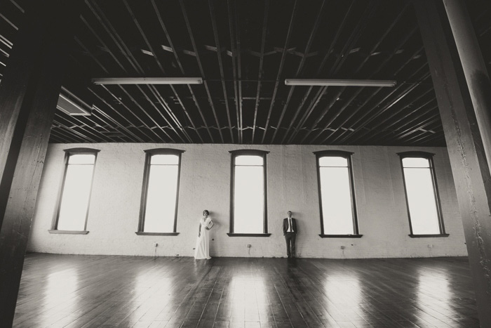 B+W loft portrait