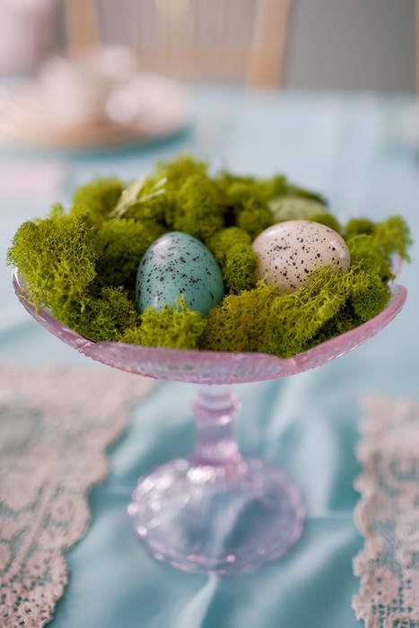 speckled egg centerpiece