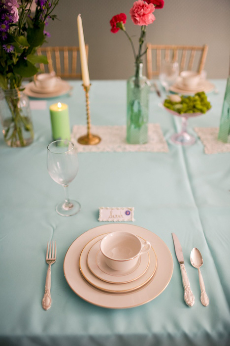 wedding table setting