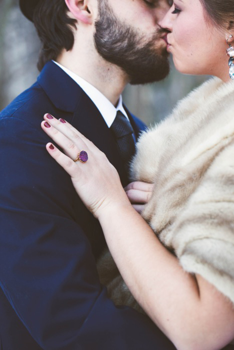 purple engagement ring