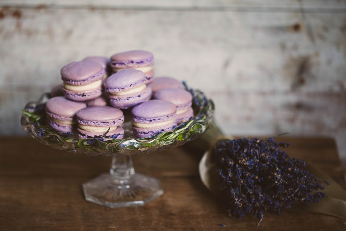 lavender macarons