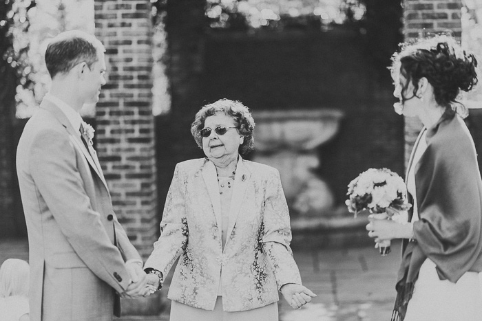 grandmother speaking at ceremony