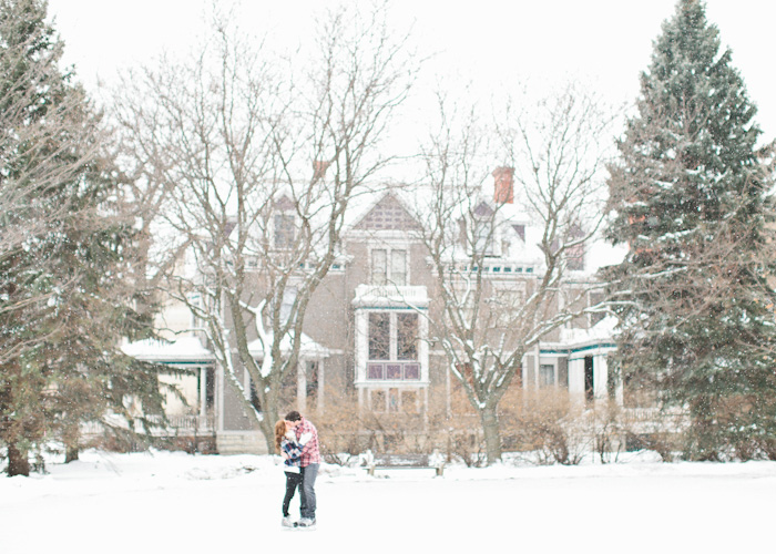 pond skating engagement shoot