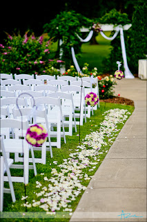 Ceremony Aisle at the Hudson Manor - Louisburg NC