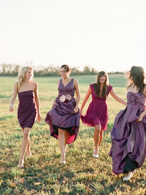 plum bridesmaid dresses