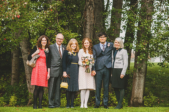 family wedding portraits in the park