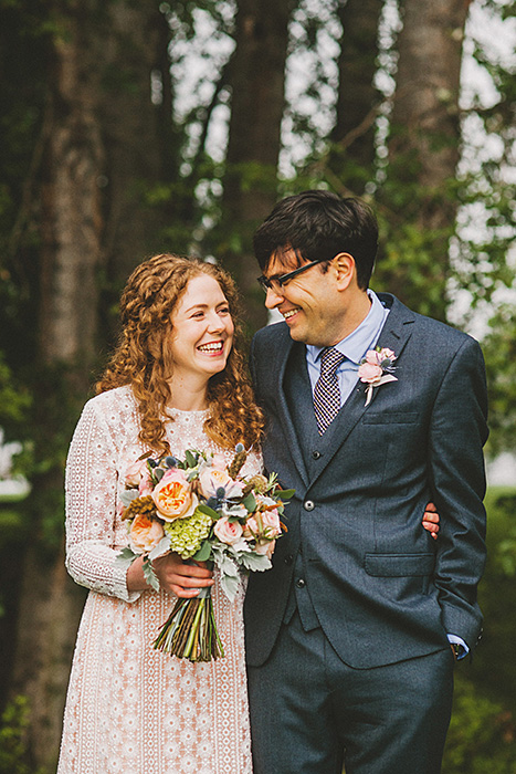 bride and groom portrait