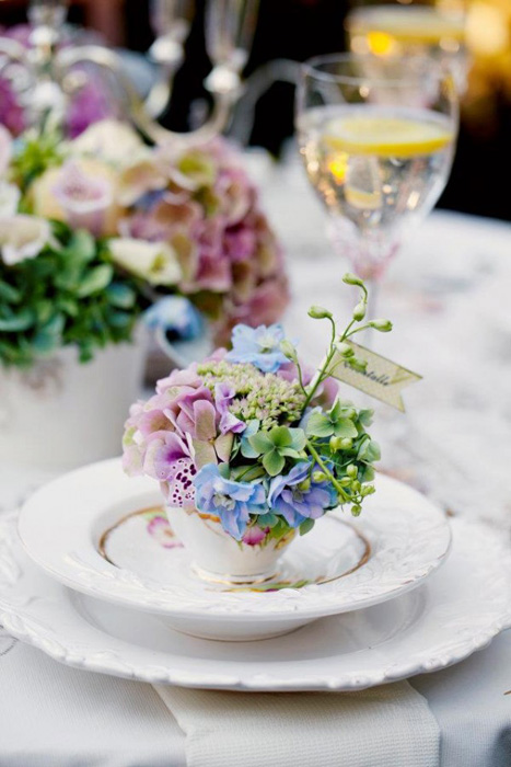 potted flower favors