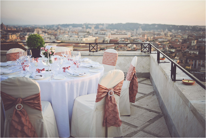 rome rooftop wedding