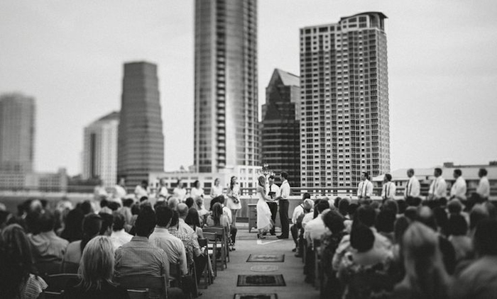 rooftop wedding ceremony