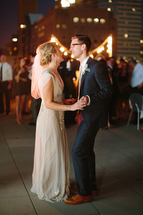 rooftop wedding reception