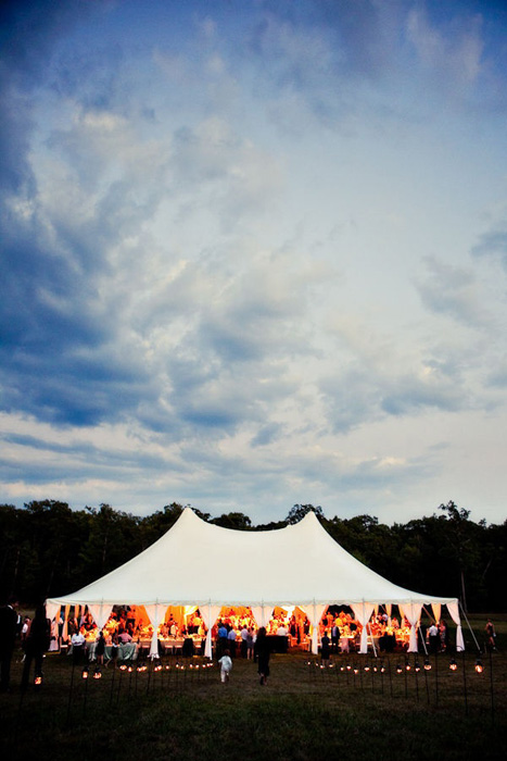 Pole wedding tent