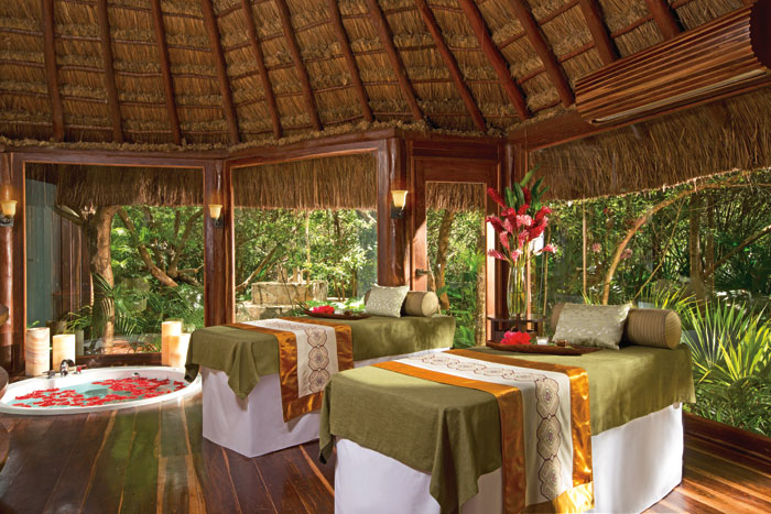 rainforest spa cabin