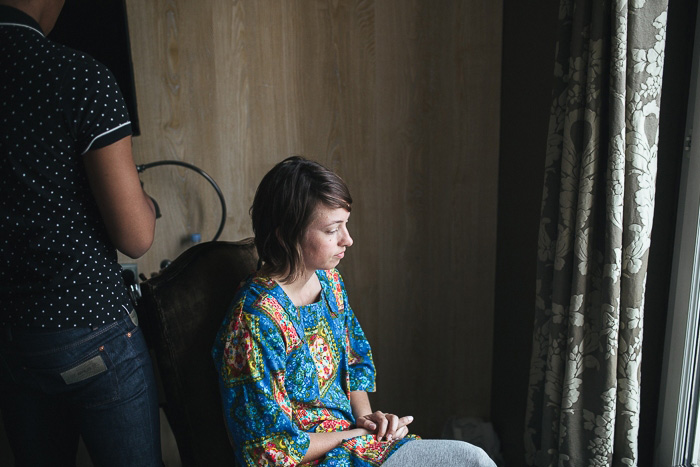 bride getting ready