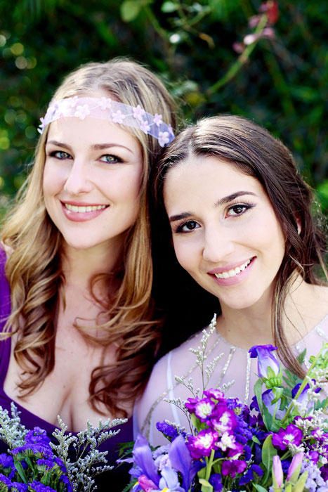 bride and her maid of honor