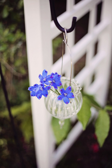 hanging flower ceremony decor