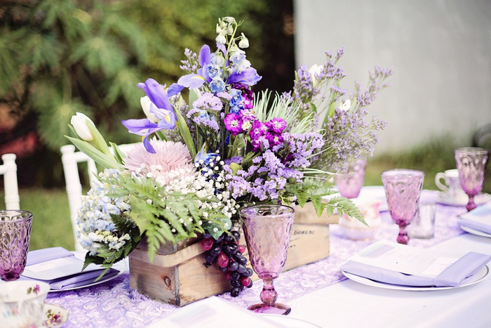 lavender wedding decor