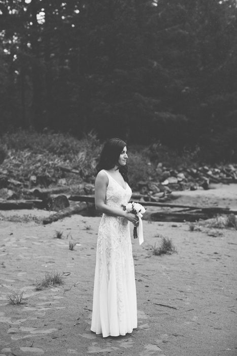 bride on the beach