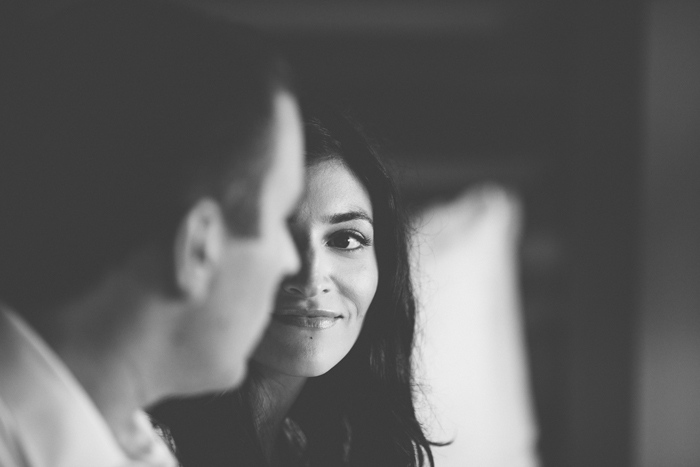 bride looking lovingly at her groom