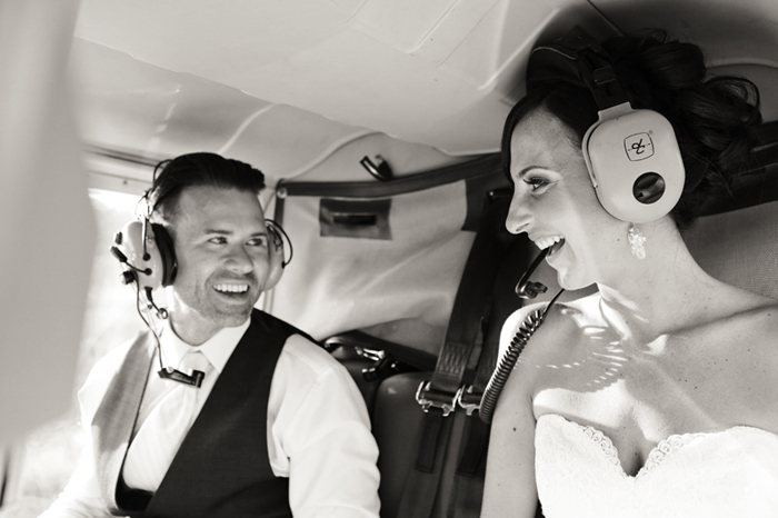 wedding helicopter ride