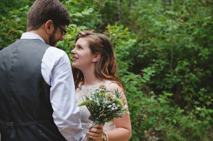 intimate wedding portrait