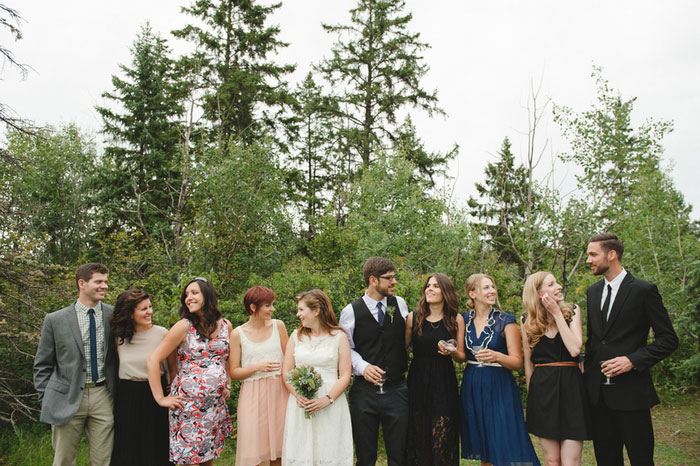 park wedding portrait