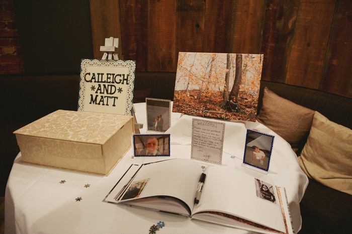 wedding guestbook table