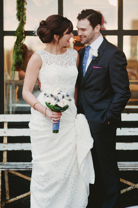 outdoor wedding portrait